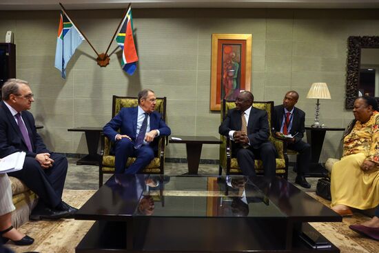 Визит главы МИД РФ С. Лаврова в ЮАР