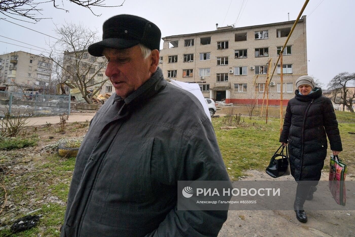 Разрушения в городе Васильевка в Запорожской области