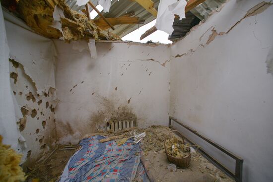 Разрушения в городе Васильевка в Запорожской области