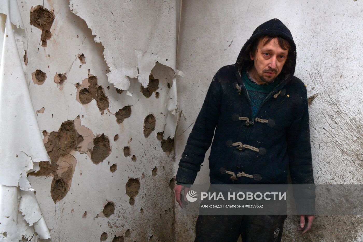 Разрушения в городе Васильевка в Запорожской области