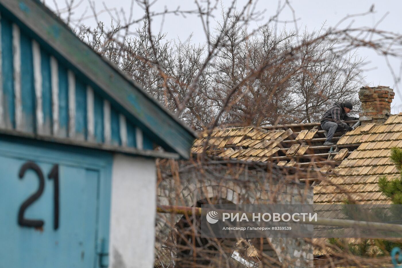 Разрушения в городе Васильевка в Запорожской области