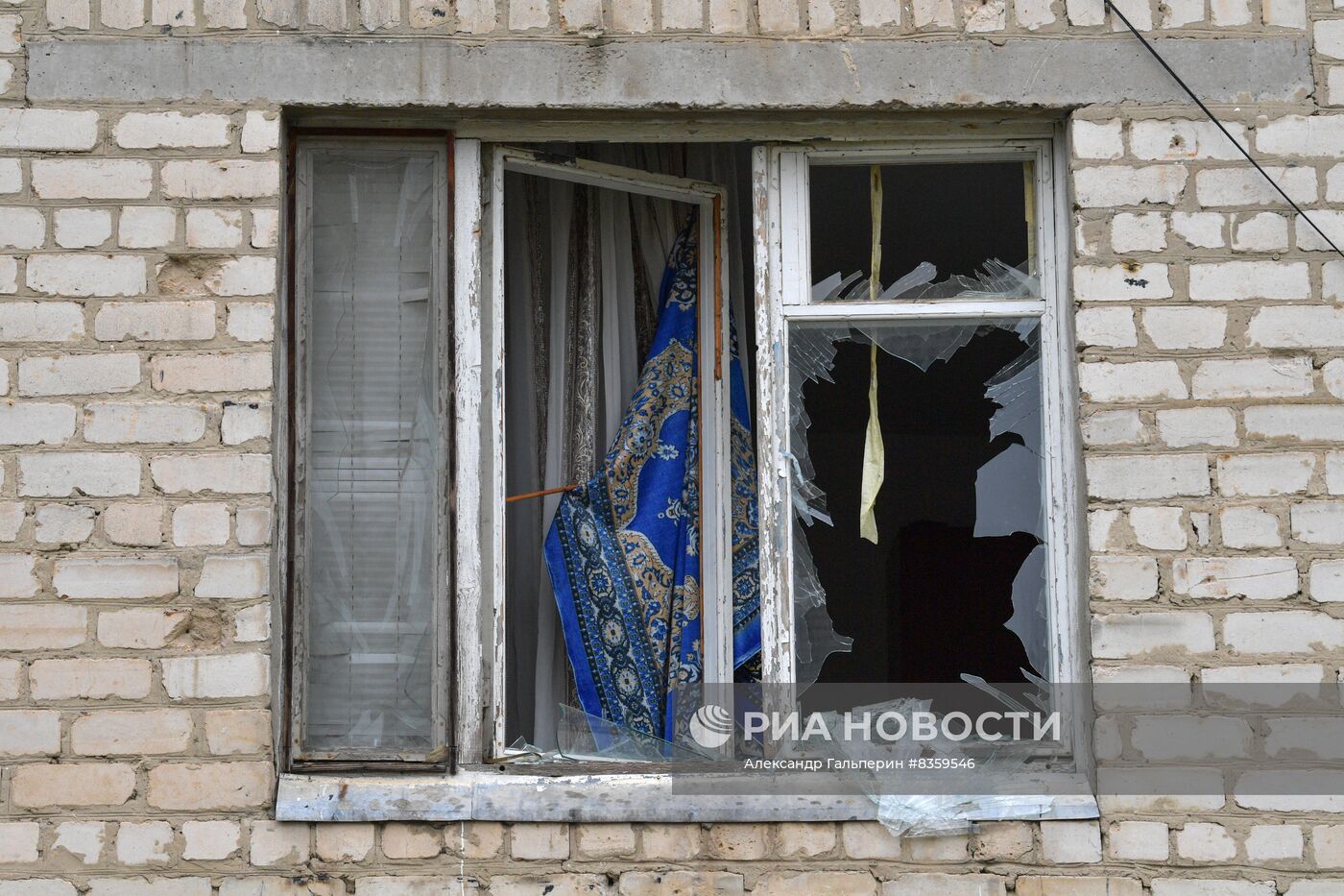 Разрушения в городе Васильевка в Запорожской области