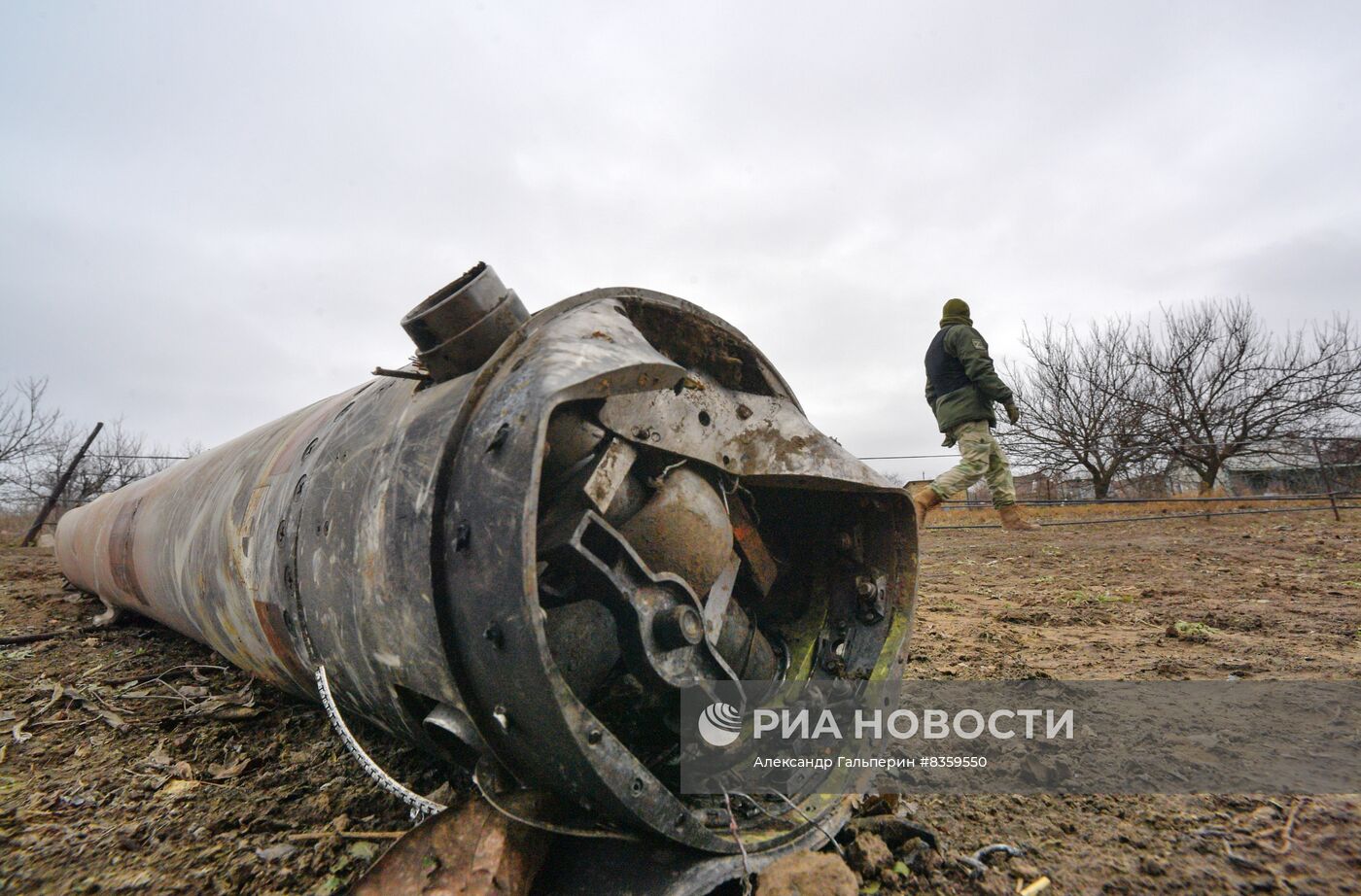Разрушения в городе Васильевка в Запорожской области