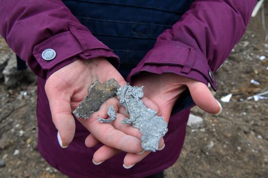 Разрушения в городе Васильевка в Запорожской области