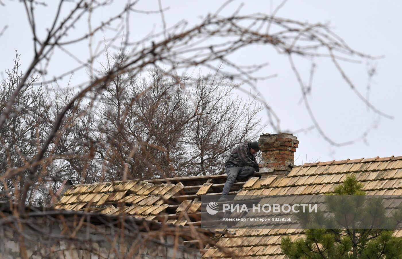 Разрушения в городе Васильевка в Запорожской области
