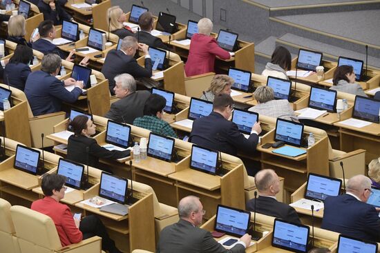 Пленарное заседание Госдумы РФ 