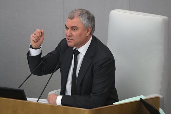 Пленарное заседание Госдумы РФ 