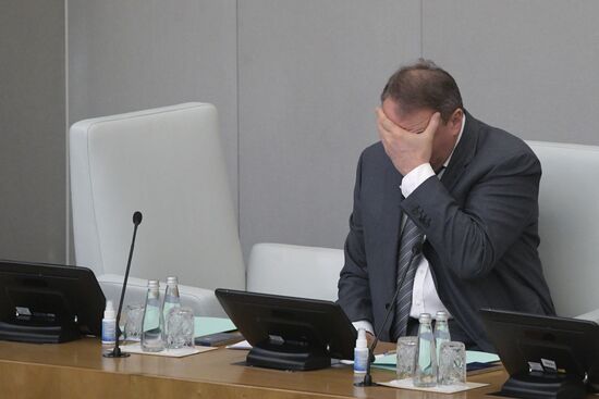 Пленарное заседание Госдумы РФ 