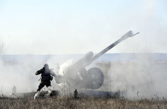 Боевая работа расчетов гаубиц Д-30 в зоне СВО