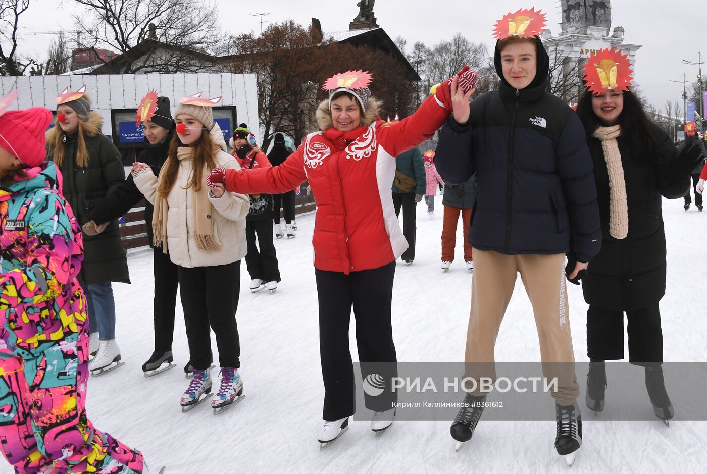 Благотворительный день на катке ВДНХ 