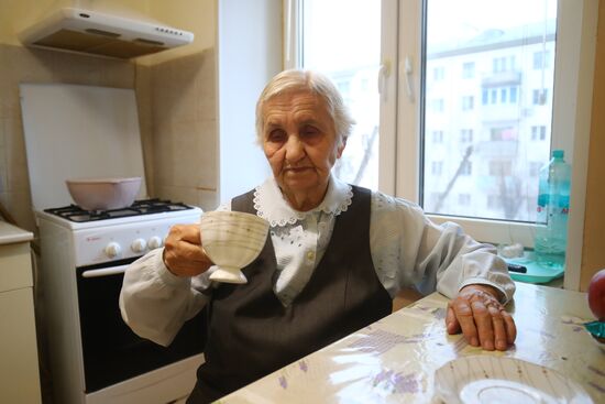 99-летняя участница Сталинградской битвы Валентина Подлесная
