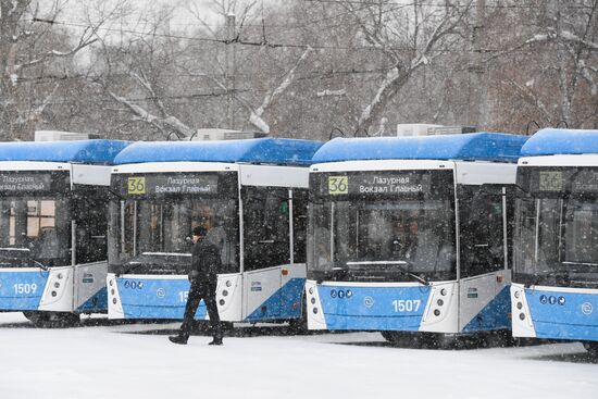 Партия новых троллейбусов поступила в Новосибирск