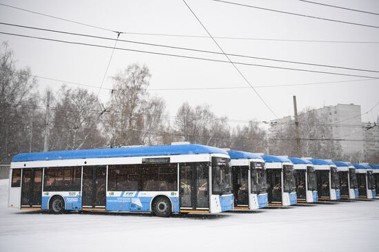 Партия новых троллейбусов поступила в Новосибирск