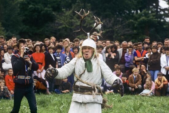 Всесоюзный фестиваль уличных театров "Лицедей-лицей" в Ленинграде