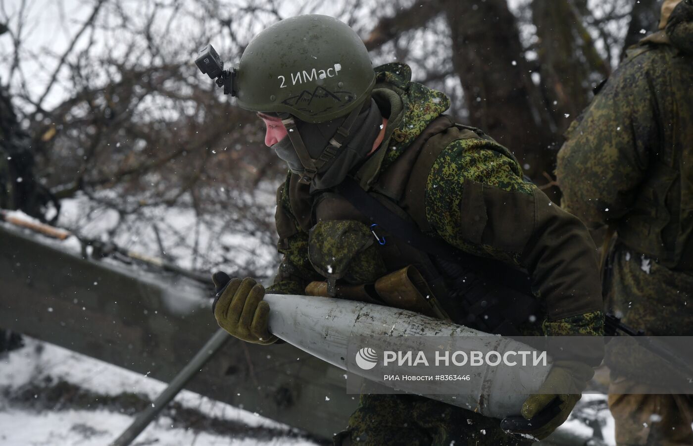 Работа гаубиц "Мста-Б" в южном секторе СВО