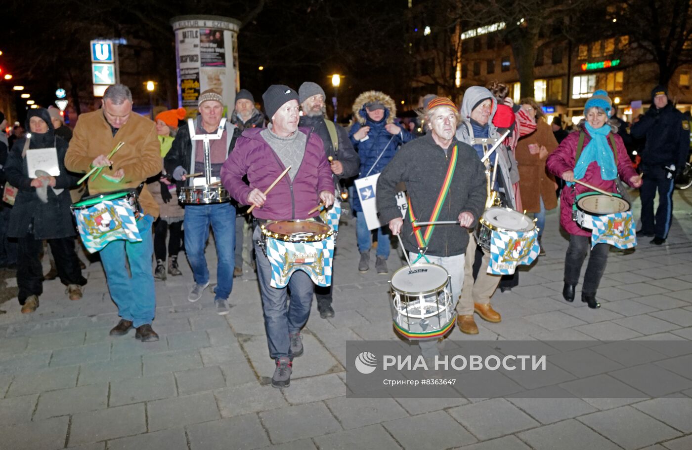 Акция в Мюнхене против поставок оружия Украине