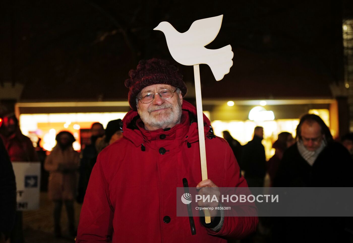 Акция в Мюнхене против поставок оружия Украине