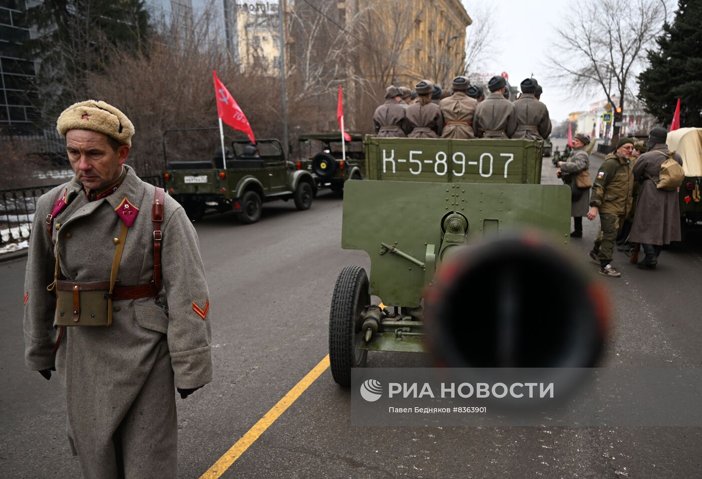 Парад войсковых частей Волгоградского территориального гарнизона