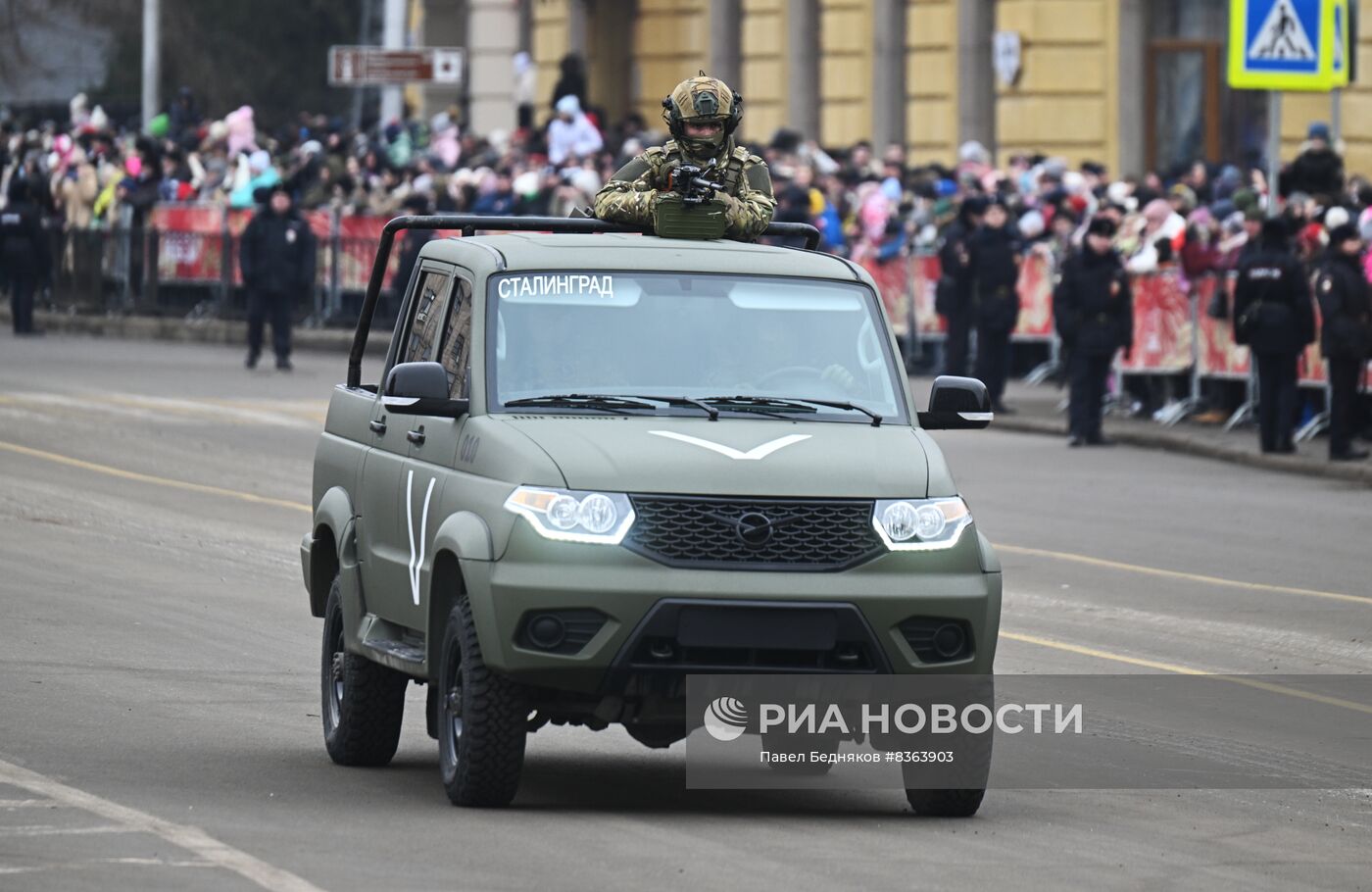 Парад войсковых частей Волгоградского территориального гарнизона