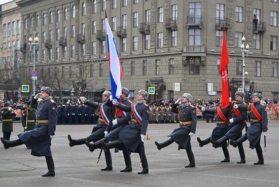 Парад войсковых частей Волгоградского территориального гарнизона