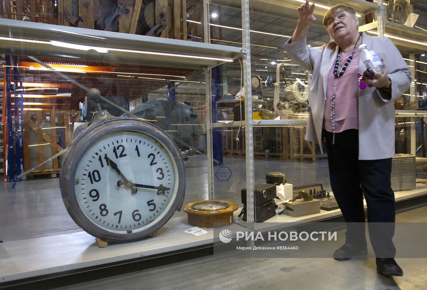 Отреставрированная часовая станция в Политехническом музее