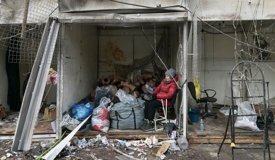 Последствия обстрела Горловки в ДНР