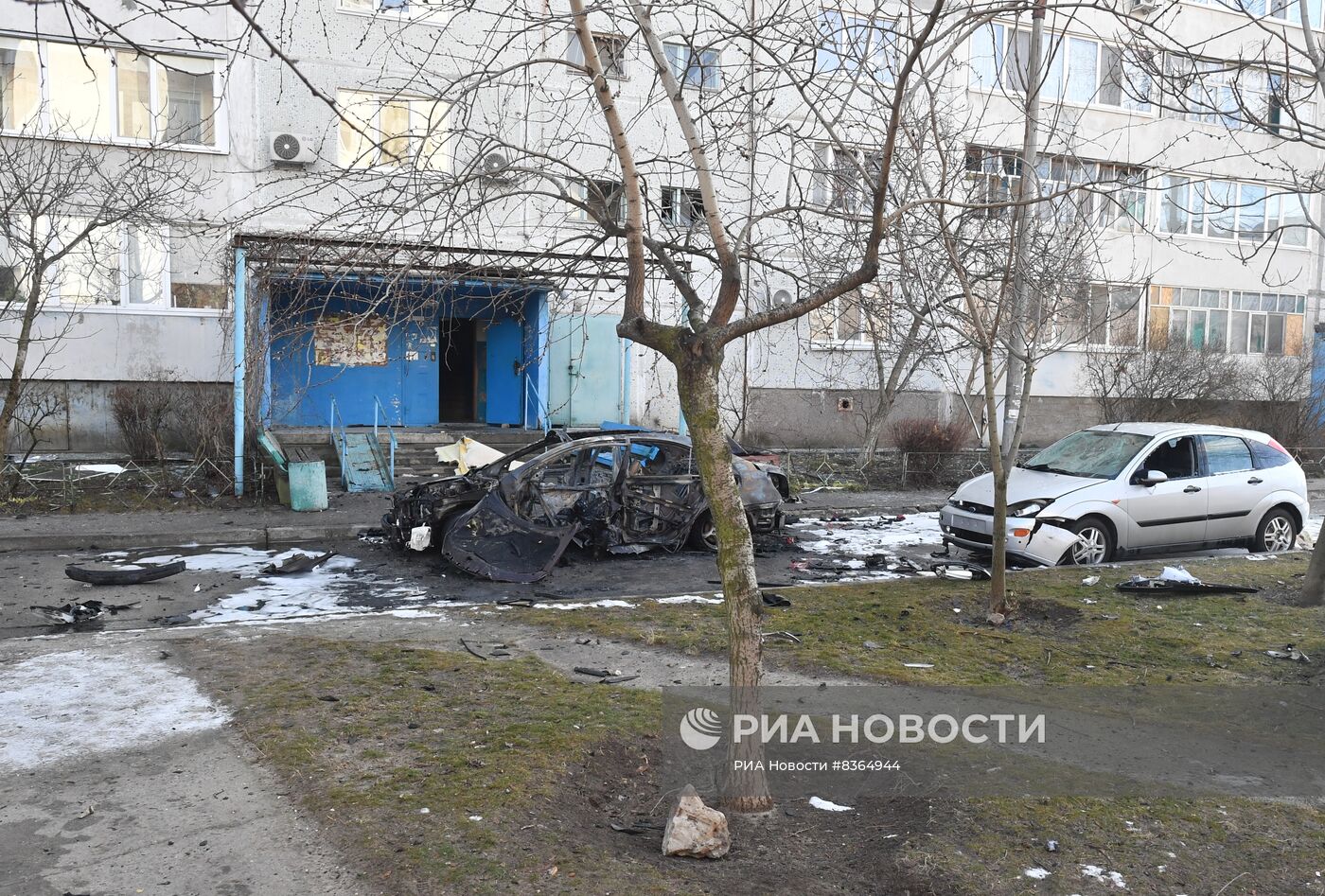 Автомобиль взорван в городе Энергодар Запорожской области | РИА Новости  Медиабанк