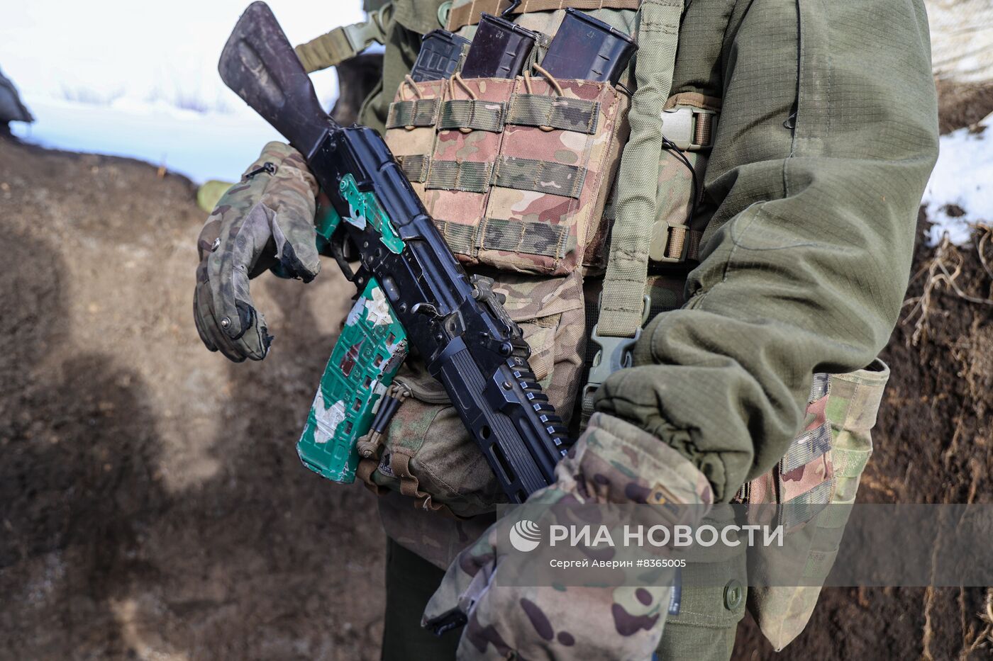 Бойцы на передовой Угледарского направления