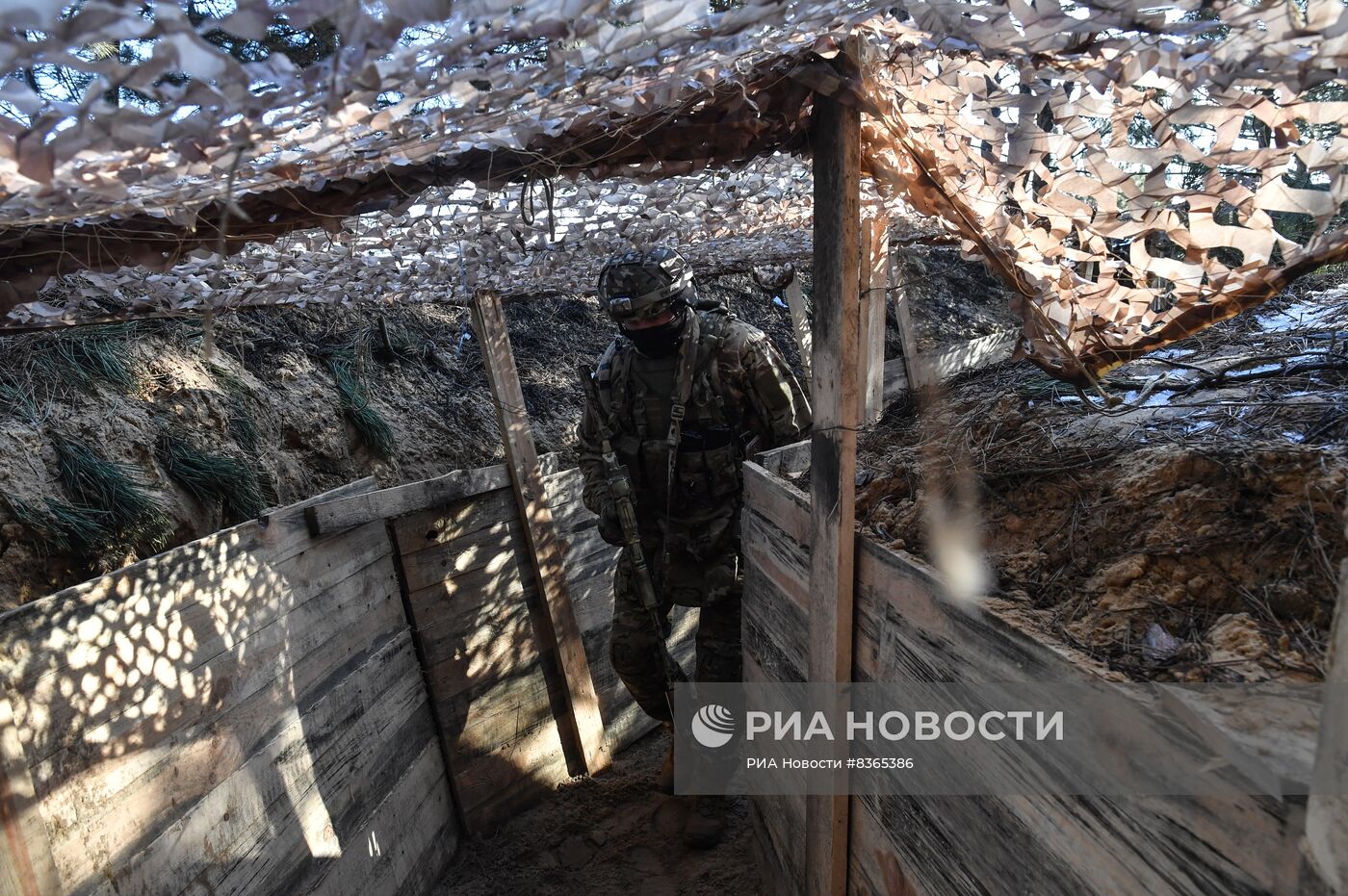 Позиции мобилизованных бойцов ВС РФ в южном секторе СВО