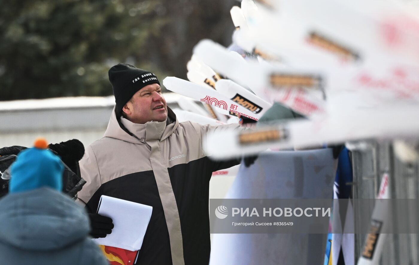 Гонка звезд по биатлону в "Лужниках"