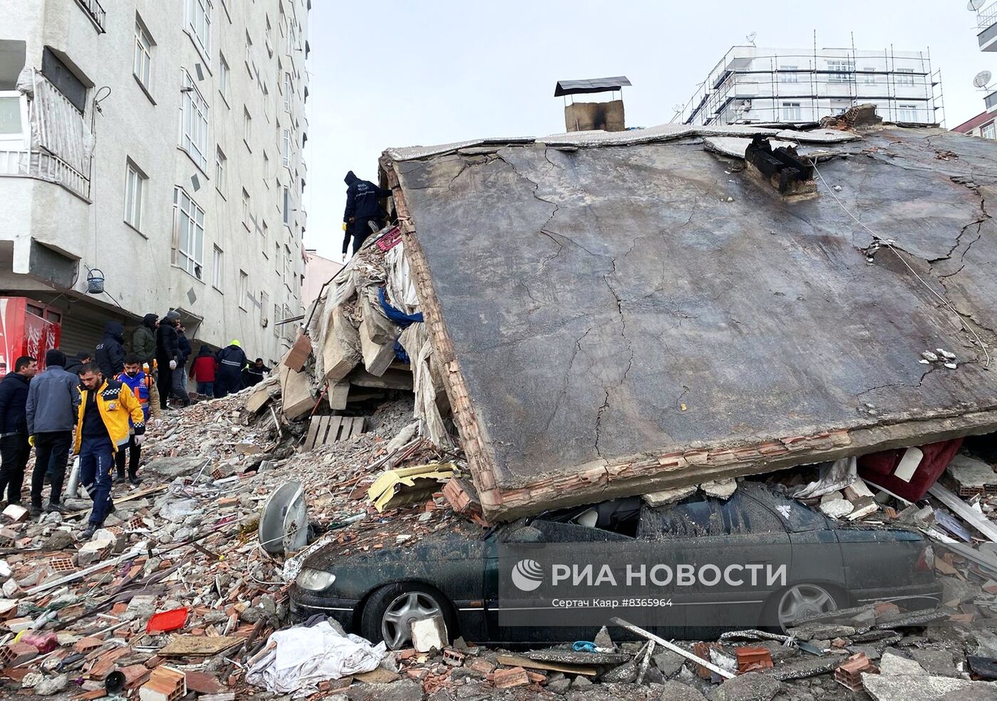 Последствия землетрясения в Турции