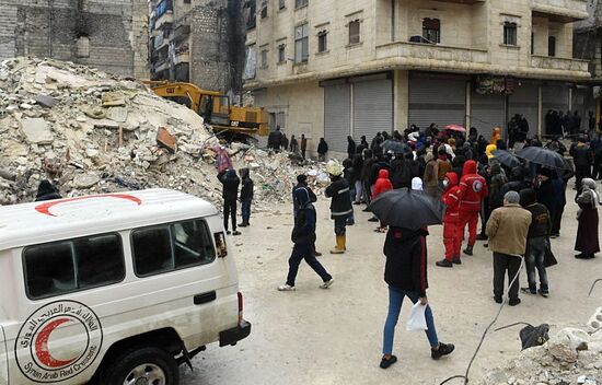 Ликвидация последствий землетрясения в Сирии