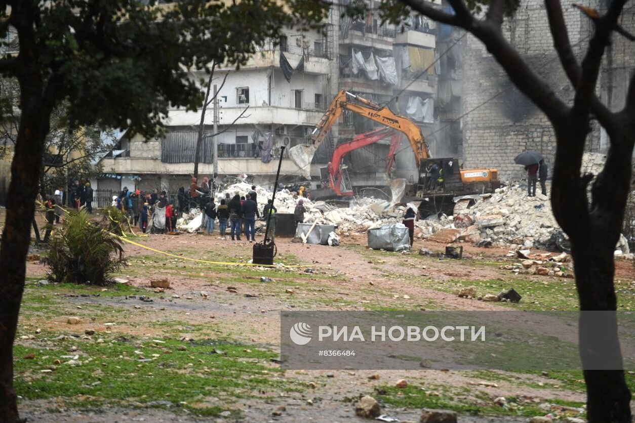 Ликвидация последствий землетрясения в Сирии