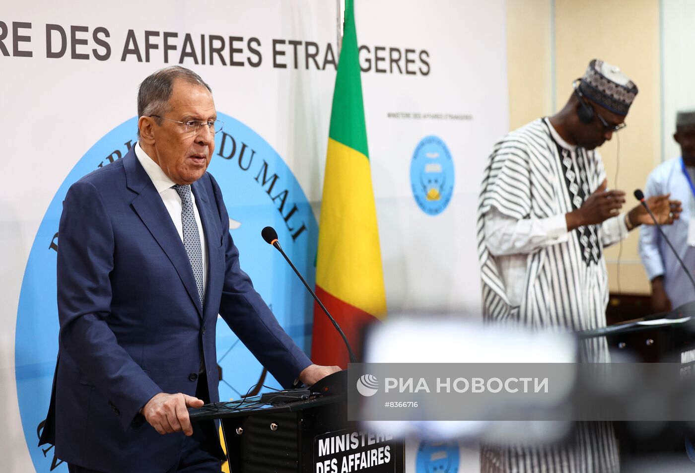 Визит главы МИД РФ С. Лаврова на Мали