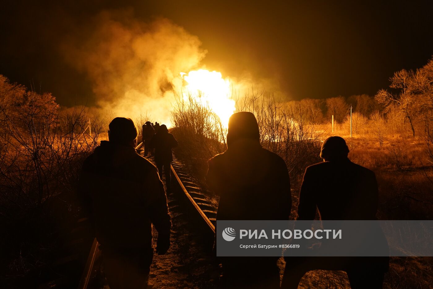 Взрыв газопровода в Макеевке