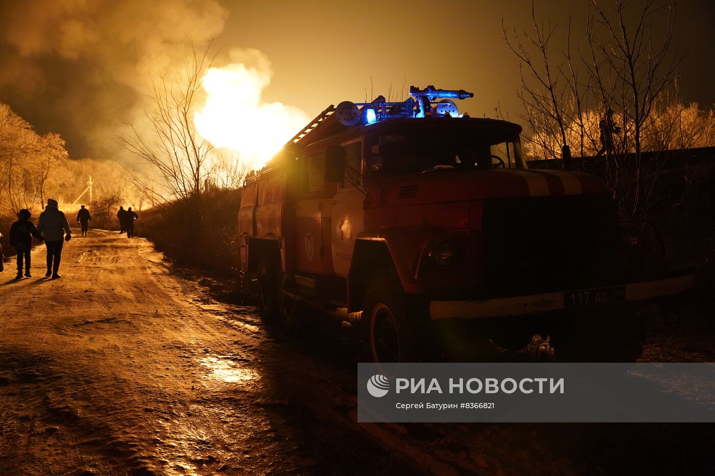 Взрыв газопровода в Макеевке