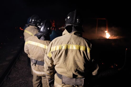 Взрыв газопровода в Макеевке