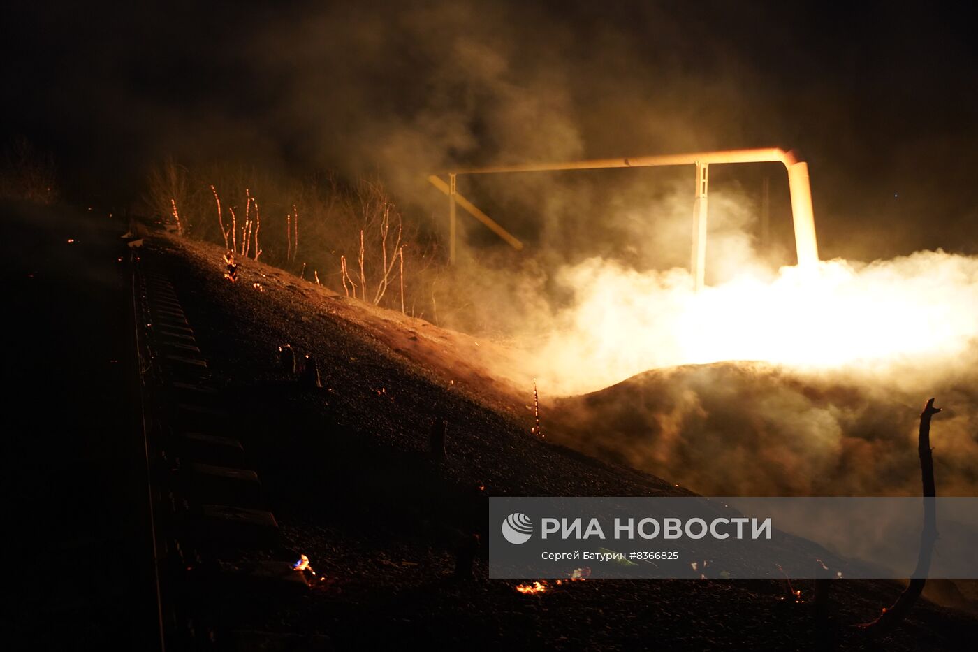 Взрыв газопровода в Макеевке