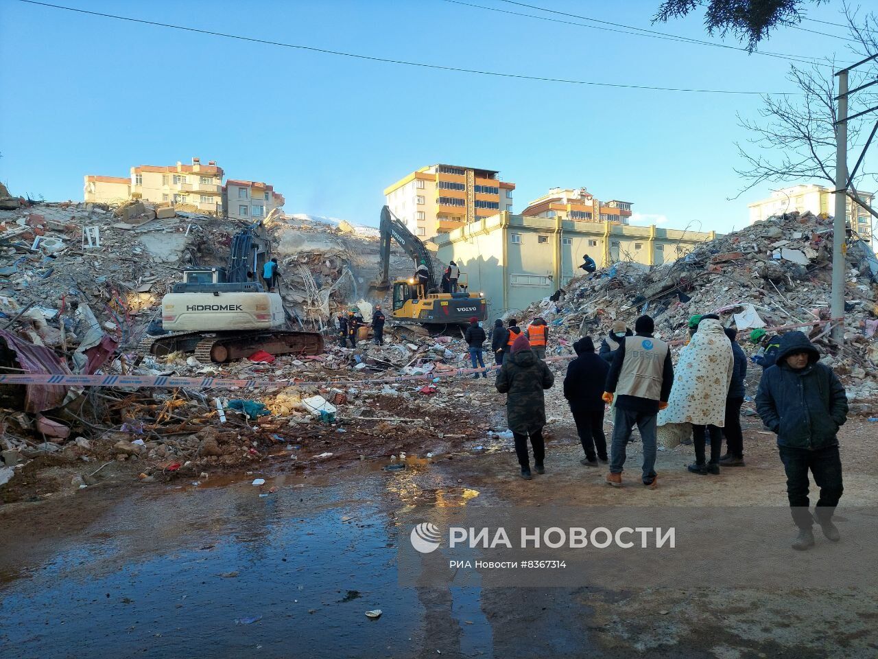 Ликвидация последствий землетрясения в Турции