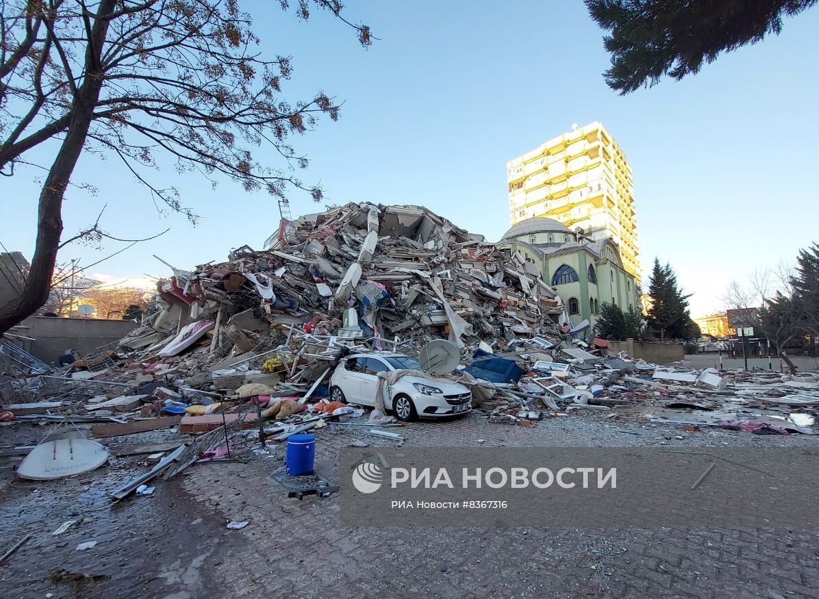 Ликвидация последствий землетрясения в Турции