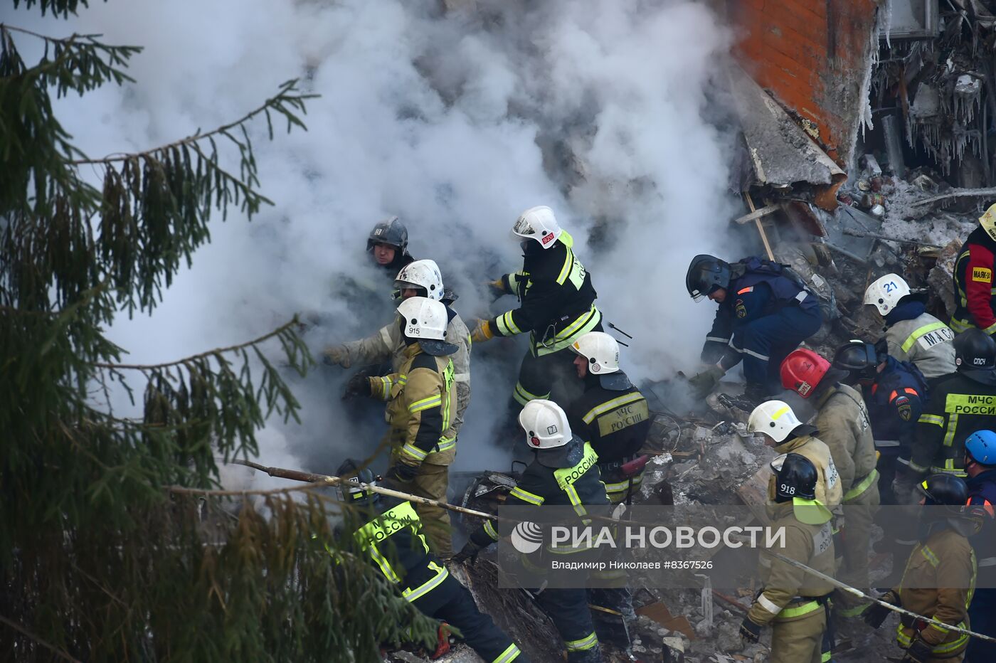 Взрыв газа в жилом доме в Новосибирске