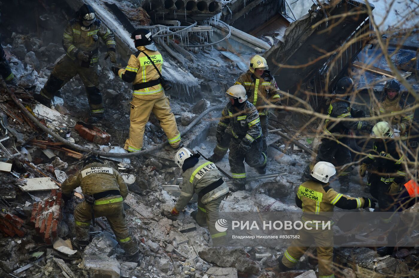 Взрыв газа в жилом доме в Новосибирске