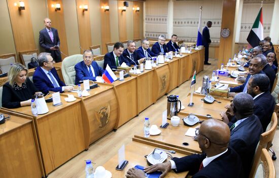 Визит главы МИД РФ С. Лаврова в Судан