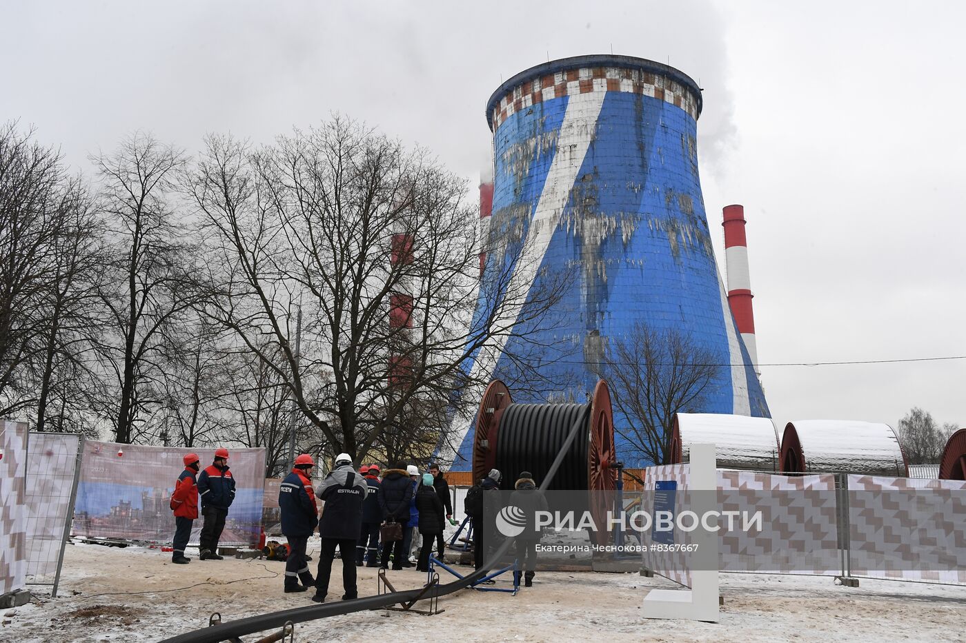 Монтаж силового кабеля в рамках реконструкции ТЭЦ "Елоховская"