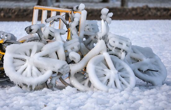 Последствия шторма в Новороссийске