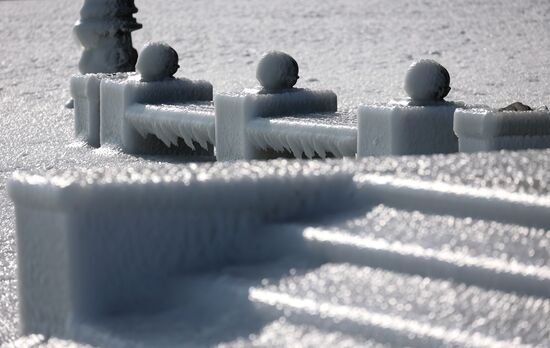 Последствия шторма в Новороссийске