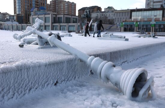 Последствия шторма в Новороссийске