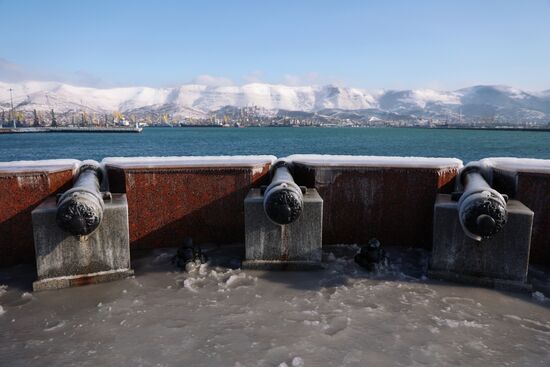 Последствия шторма в Новороссийске