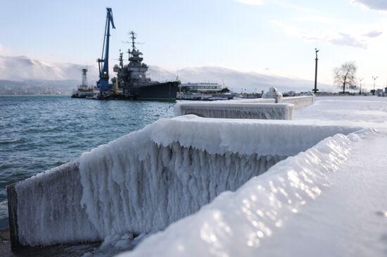 Последствия шторма в Новороссийске