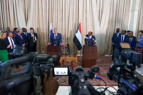 Визит главы МИД РФ С. Лаврова в Судан